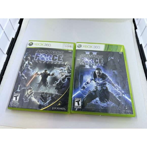 Star Wars The Force Unleashed 1 & 2 Bundle Xbox 360 Both Tested Fast Shipping
